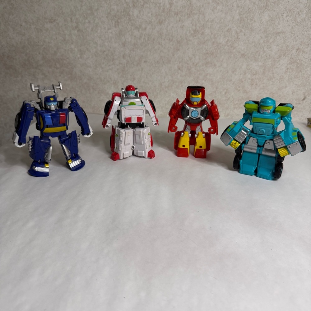 Transformers Rescue Bots Lot - Chase, Medix, Hotshot, & Hoist